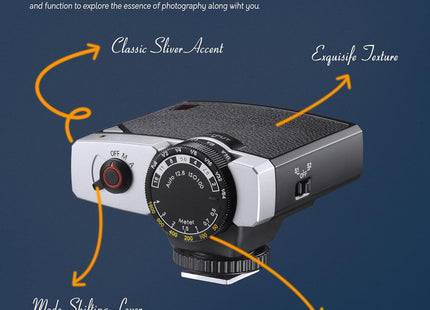 Godox Lux Junior Retro Camera Flash 6000K±200K Compatible Canon Nikon