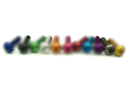 10pc M3x20 7075 Aluminium Button Head Bolts – Hex Socket, Full Thread
