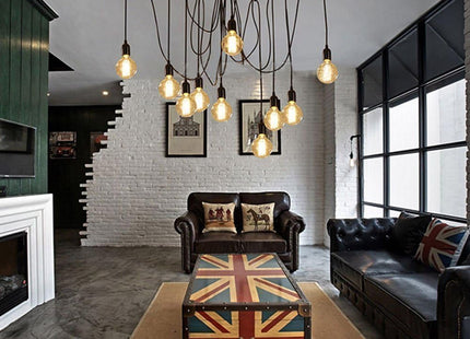 Lightsjoy Spider Pendant Light – 10 Socket Ceiling Lamp for Bedroom or Bar