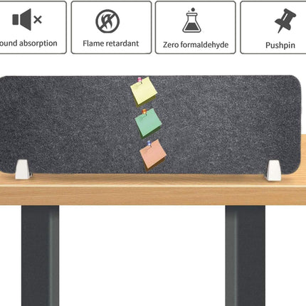 Acoustic Desk Divider 40x12 Inch Clamp On Noise Reducing Privacy Panel Nisorpa