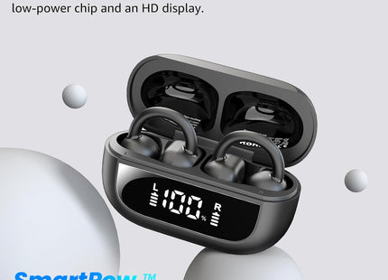 Open Ear Headphones Clip On Wireless Earbuds 40H Playtime Bluetooth TOZO