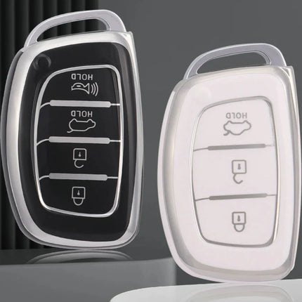 3 4 Button TPU Car Smart Key Case Cover