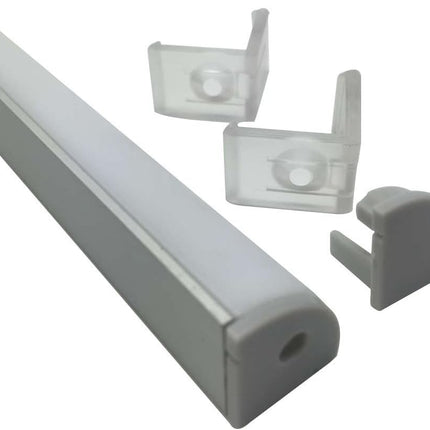 LED Aluminum Profile V Shape 3.3ft Silver Thicker Channel 5 Pack LightingWill