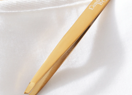 Gold Angled Brow Tweezers