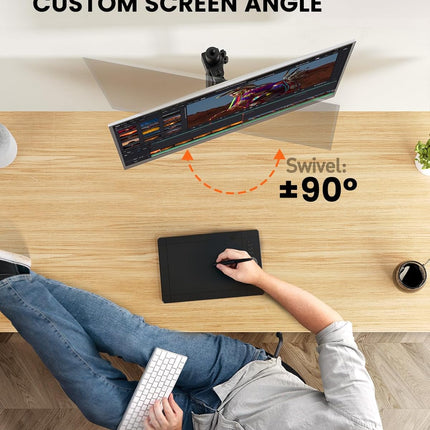 Single Monitor Stand 13 to 32 Inch Adjustable Arm Desk Mount VESA ErGear