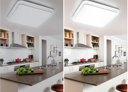 72W Modern 48cm LED Ceiling Light Square 6000K Daylight Flush Mount Lamp