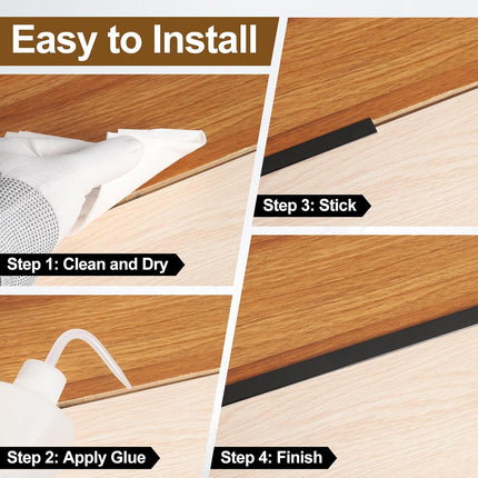 Floor Transition Strips Aluminium 3pcs 2.9ft Vinyl Laminate Trim Silver