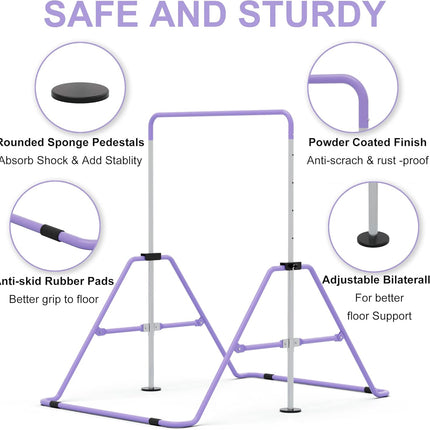 Adjustable Junior Kip Bar Gymnastics Training Equipment for Home GYMMAGE
