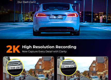 Road Angel Halo Pro 2K+ HD Front & Rear Dash Cam