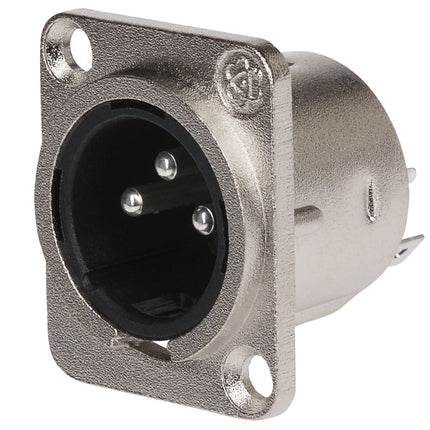 Maplin 3 Pole Nickel XLR Chassis Plug