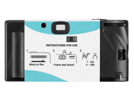 Praktica Single Use Disposable Colour Film Camera with Flash - Blue
