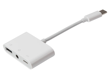Maplin USB-C Multiport Hub USB-C to USB-A 3.0 / 3.5mm Jack / USB-C Charge Port