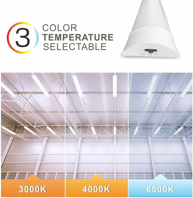 Sundertech 4FT LED Batten Light, 3750lm, 3 Color Temperature