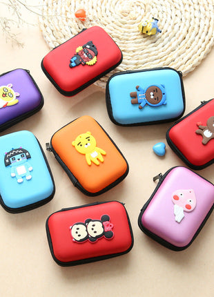 Direct selling new cute zero wallet cartoon earphone collector charger Box Coin handbag wholesale