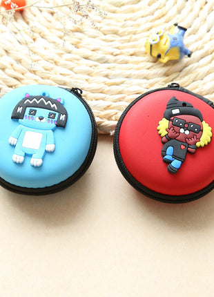 Direct selling new cute zero wallet cartoon earphone collector charger Box Coin handbag wholesale