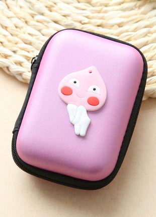 Direct selling new cute zero wallet cartoon earphone collector charger Box Coin handbag wholesale
