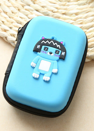 Direct selling new cute zero wallet cartoon earphone collector charger Box Coin handbag wholesale