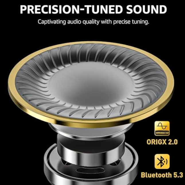 TOZO T10 Wireless Earbuds Bluetooth 5.3 Headphones, App Customize EQ, Ergonomic Design, 55H Playtime, Wireless Charging Case, IPX8 Waterproof Powerful Sound in-Ear Headset Blue(New Upgraded)