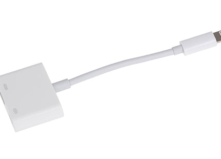 Maplin Lightning to HDMI / Lightning Charging Port Adapter - White