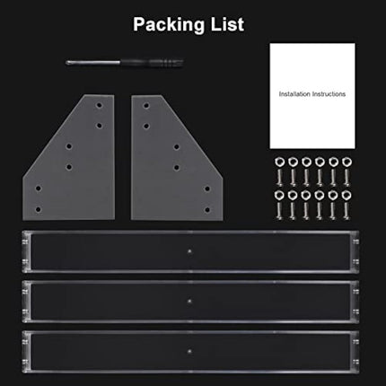 BTremary 3 Packs Clear Nail Polish Organiser Stand Shelf Rack, Acrylic Display Stand For Sunglasses Essential Oils, Paint Organiser Rack, Nail Varnish Storage to 36 Bottles (Fit 1-2oz Bottles)