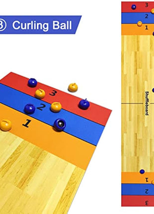 3 in 1 Tabletop Curling Game, Table Top Shuffleboards Curling Bowling,Tabletop Game Interactive Game for Kids & Adults Family Party Games