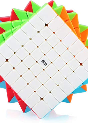 7x7 7x7x7 Magic Cube,Speed Cube 7x7,Easy Turning 3D Puzzle Cube Games Toy Gift for Kids Adults(Stickerless)