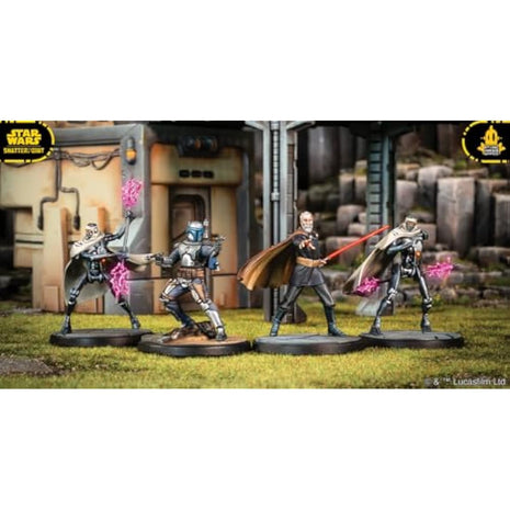 Atomic Mass Games | Star Wars Shatterpoint: Twice the Pride - Count Dooku Squad Pack | Tabletop Miniatures Game | Ages 14+ | 2 Players | 90 Minutes Playing Time