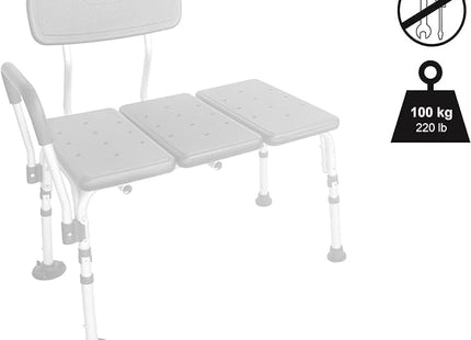 Non Slip Bath Seat with Padded Armrest Chair for Elderly Disabled PEPE Mobility