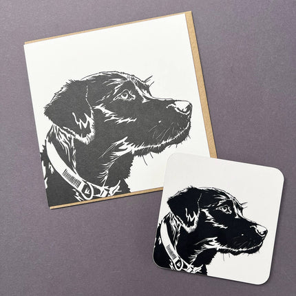 Labrador Puppy Letterpress Card
