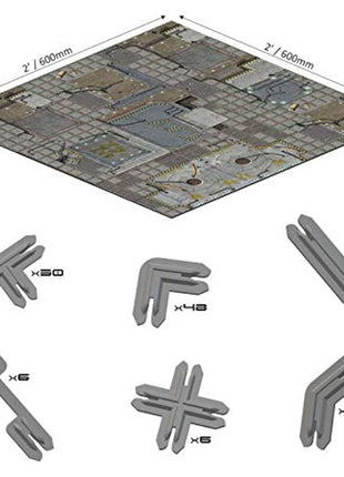 Battle Systems Sci-Fi Terrain - 28mm Modular 3D Space Terrain - Perfect for Wargaming and Roleplaying Tabletop Games - Full Colour Printed 3D 40K Multi Level Building Models (Frontier Core Set)
