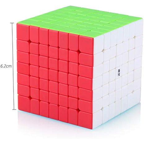 7x7 7x7x7 Magic Cube,Speed Cube 7x7,Easy Turning 3D Puzzle Cube Games Toy Gift for Kids Adults(Stickerless)