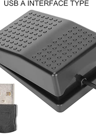 Annadue USB Foot Pedal, Single Pedal Photoelectric Switch Foot Control, One Key Customized Computer Keyboard Action Pedal Programmable Single Foot Switch Pedal for Keyboard Mouse PC Laptop