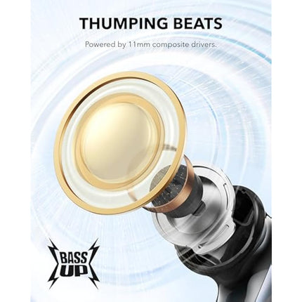 soundcore P40i by Anker, Noise Cancelling Wireless Earbuds, Adaptive Noise Cancelling to Environments, Heavy Bass, 60H Playtime, 2-in-1 Case and Phone Stand, IPX5, Wireless Charging, Bluetooth 5.3