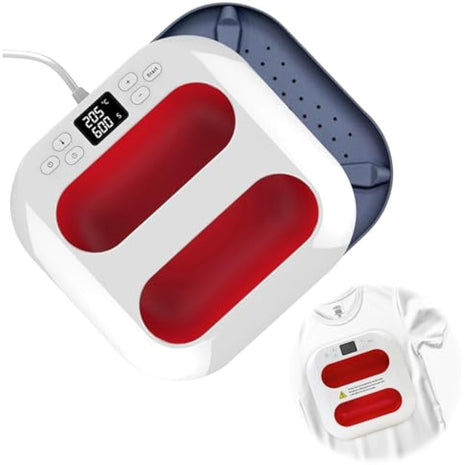 Heat Press, 2 in 1 Heat Press Machine, Portable Iron Press(9" x 9"), DIY Heat Press Fast Heat for Sublimation/HTV Vinyl/Bags/Hat/T-Shirts