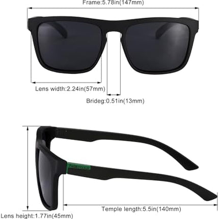 2pcs Sunglasses Mens, UV400 Protection Polarised Sunglasses Retro Sun Glasses Outdoors Sports Golf Cycling Fishing Hiking Eyewear sunglasses for Men