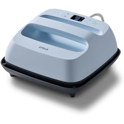 Cricut EasyPress 3| 22.5 cmx22.5 cm(9" x 9")Heat Plate|Heat Press for T-Shirts, Cushions and More|Use with Iron On Vinyl (HTV), Infusible Ink and Sublimation Products|Heats up to 205°C (400°F)Zen Blue