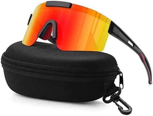 konqkin Cycling Glasses-Sports-Sunglasses-Mens-Womens-Polarised Sun Glasses UV400 Protection Ski Goggles Outdoor Bicycle Motorbike Driving Fishing Hiking Include 30 Colors