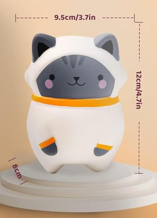 Anboor 4.7" Squishies Cat Toy Squishy Toys Kawaii Scented Soft Slow Rising Squeeze Stress Relief Kids Toy Halloween Birthday Day Gifts