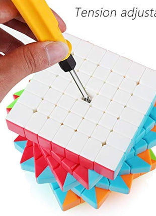 7x7 7x7x7 Magic Cube,Speed Cube 7x7,Easy Turning 3D Puzzle Cube Games Toy Gift for Kids Adults(Stickerless)