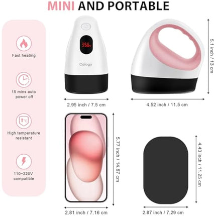 Calogy Mini Heat Press, Heat Transfer Printer, Constant Temp Control, Insulated Safety Base, Fits for Crafts, T-Shirt, Hat, Cap, Pillows