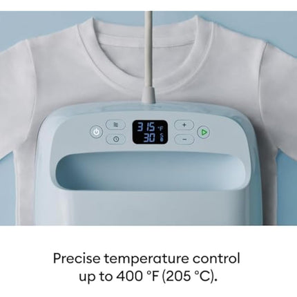 Cricut EasyPress 3| 22.5 cmx22.5 cm(9" x 9")Heat Plate|Heat Press for T-Shirts, Cushions and More|Use with Iron On Vinyl (HTV), Infusible Ink and Sublimation Products|Heats up to 205°C (400°F)Zen Blue