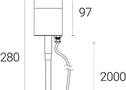 4lite Marinus GU10 Outdoor Garden Spike Light - Anthracite