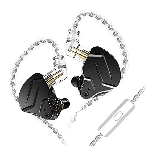 KZ ZSN Pro X Dual Driver In Ear Earphone 1BA 1DD Wired Earphone HiFi Sport Gaming Earbuds Headphones Compatibility for Phone Computer Tablet with Gift