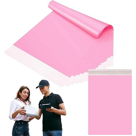 10pcs 50x70cm Pink Vinted Postage Bags Mailing Bags for Clothes,Mailing Poly Postal Self Seal Bags,Large Parcel Shipping Bags Strong Packaging Bags Delivery Bags Plastic Envelopes for Posting Clothes