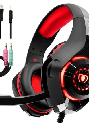 Beexcellent GM-1 Pro Gaming Headset with Mic - PS4, Xbox One, PC, Laptop - LED Stereo Headphones