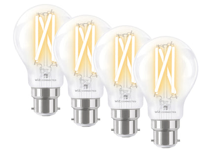 4lite WiZ Connected A60 Filament Clear WiFi LED Smart Bulb