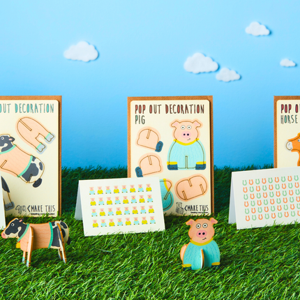 Pop Out Sheepdog Greeting Card