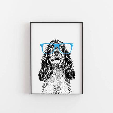 Fun Cocker Spaniel Dog Print