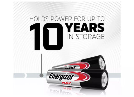 Energizer Max AAA LR6 Alkaline Power Batteries 10 Pack