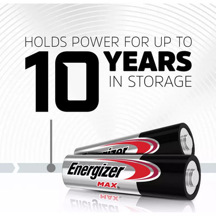 Energizer Max AAA LR6 Alkaline Power Batteries 10 Pack